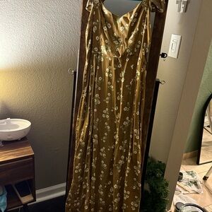 Workshop Republic Clothing Brown Floral Dress